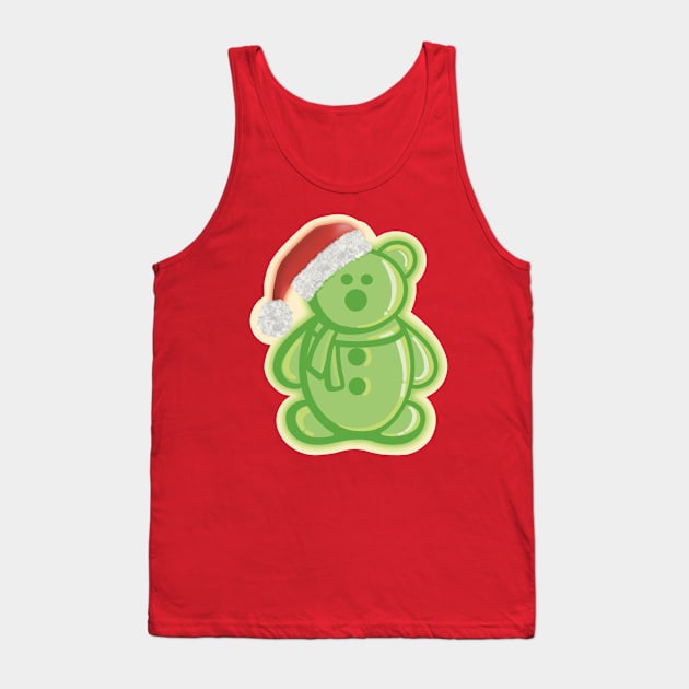 Gummy Bear - Merry Beary Christmas Tank Top by Creasorz